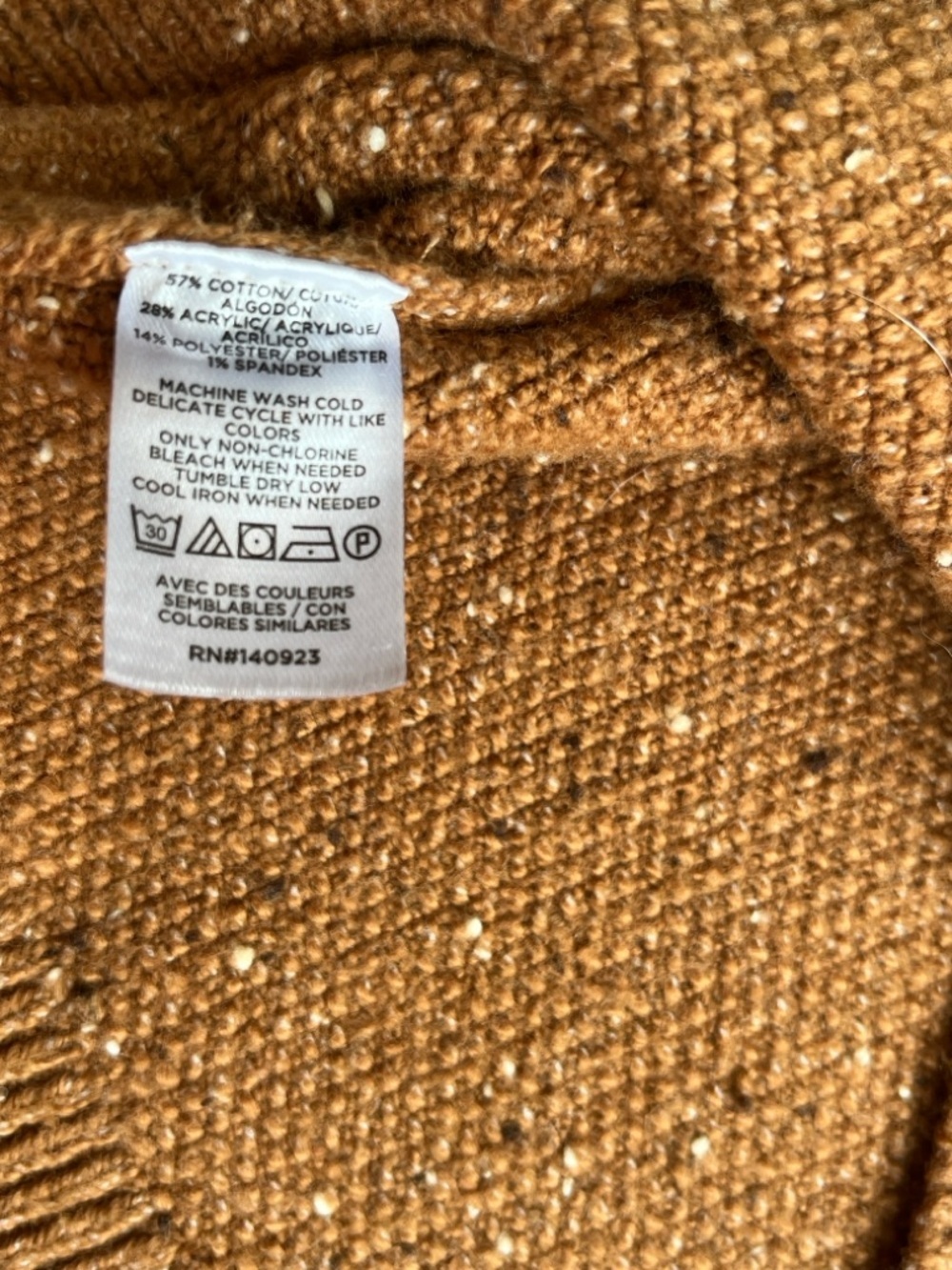 LOFT Rust Flecked Sweater Jacket  Cardigan NEW Medium - Picture 5 of 6